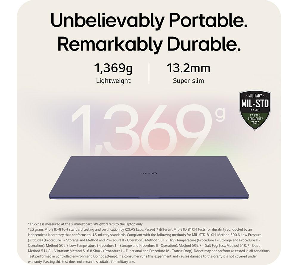LG gram Pro 17Z90TP-G.AD88A1 17" Laptop - Intel® Core™ Ultra 7, 1 TB SSD, Black