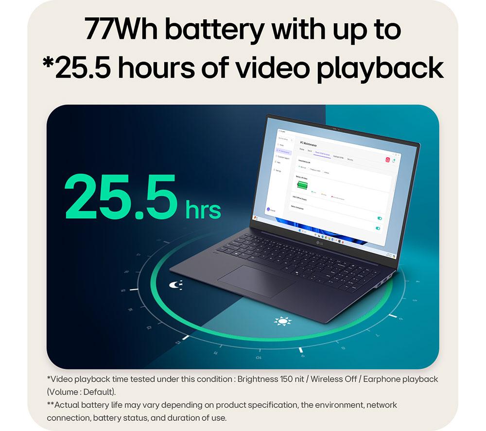 LG gram Pro 17Z90TP-G.AD88A1 17" Laptop - Intel® Core™ Ultra 7, 1 TB SSD, Black