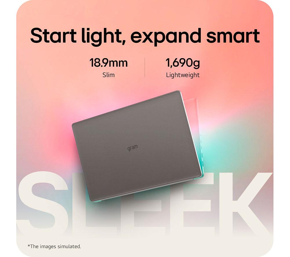 LG gram Book AI 15U50T-G.AA56A1 15.6" Laptop - Intel® Core™ i5, 512 GB SSD, Titan Silver
