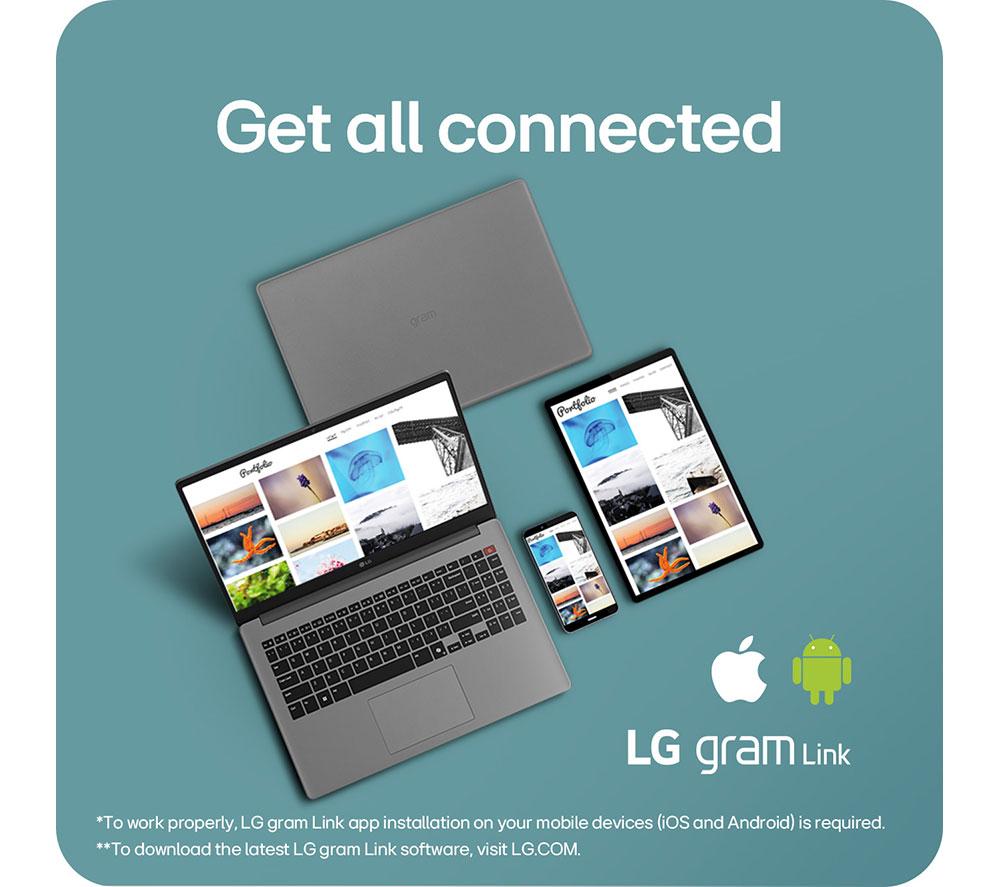 LG gram Book AI 15U50T-G.AA56A1 15.6" Laptop - Intel® Core™ i5, 512 GB SSD, Titan Silver