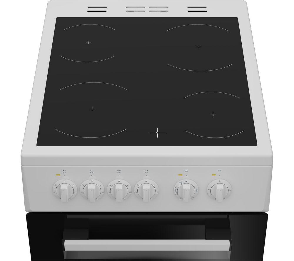 Cocina eléctrica de cerámica INDESIT ITE5VMW de 50 cm - Blanca