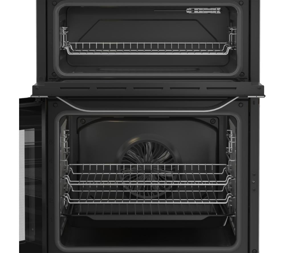 Cocina eléctrica de cerámica HOTPOINT Multiflow HDE6VDCX de 60 cm - Acero inoxidable