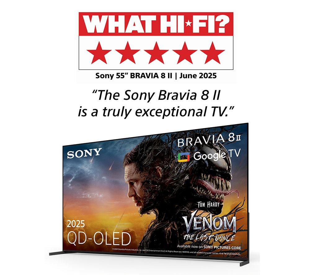 SONY BRAVIA 8 II Smart TV 4K HDR con IA QD-OLED de 55" - K55XR8M25BP