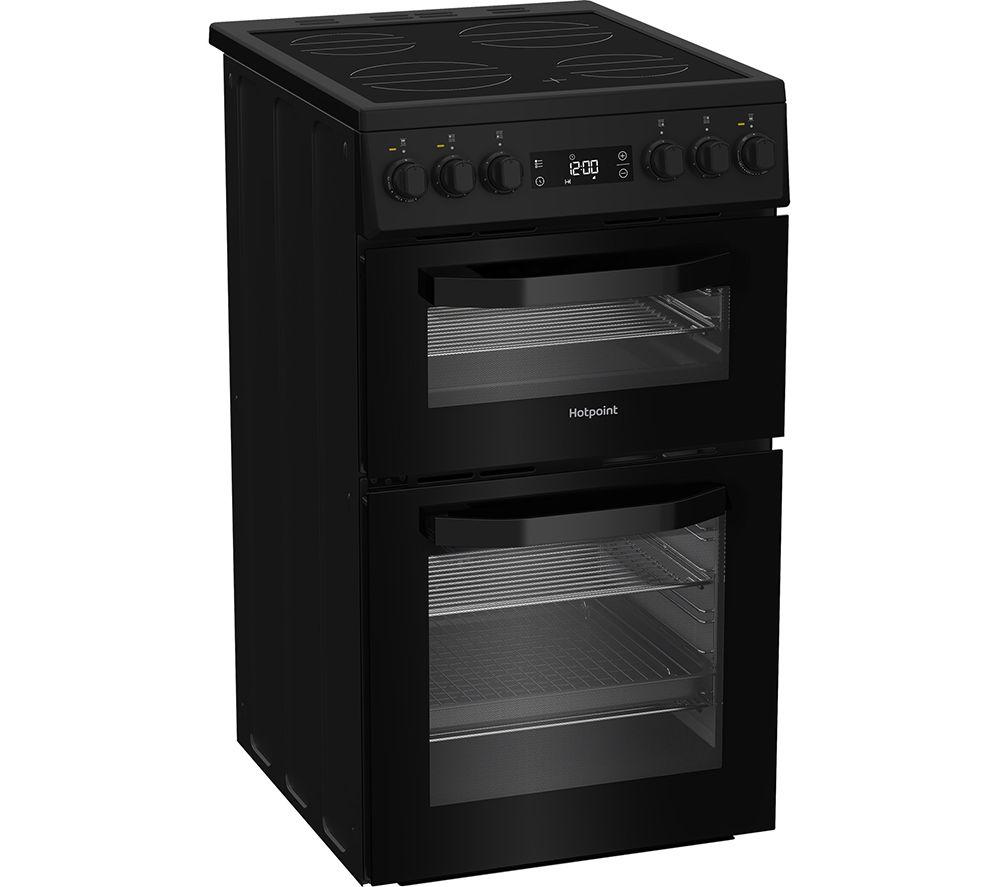Cocina eléctrica de cerámica HOTPOINT HDE5VDCB de 50 cm - Negra