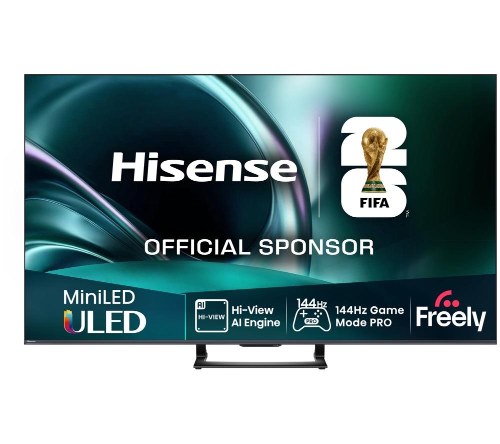 HISENSE U7Q 65" Mini LED 4K 144Hz Smart AI TV with Freely - 65U7QTUK