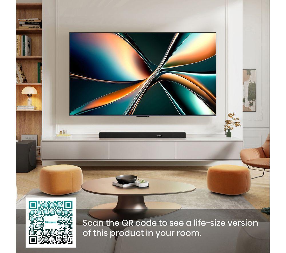 HISENSE U7Q 65" Mini LED 4K 144Hz Smart AI TV with Freely - 65U7QTUK