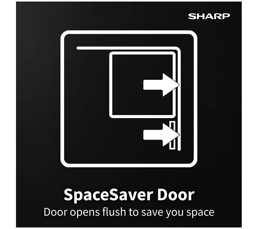 SHARP SJ-BE237M01X-EN Integrated 70/30 Fridge Freezer - Sliding Hinge