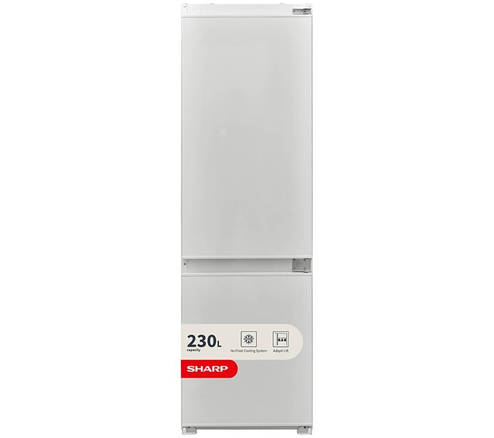 SHARP SJ-BE237M01X-EN Integrated 70/30 Fridge Freezer - Sliding Hinge