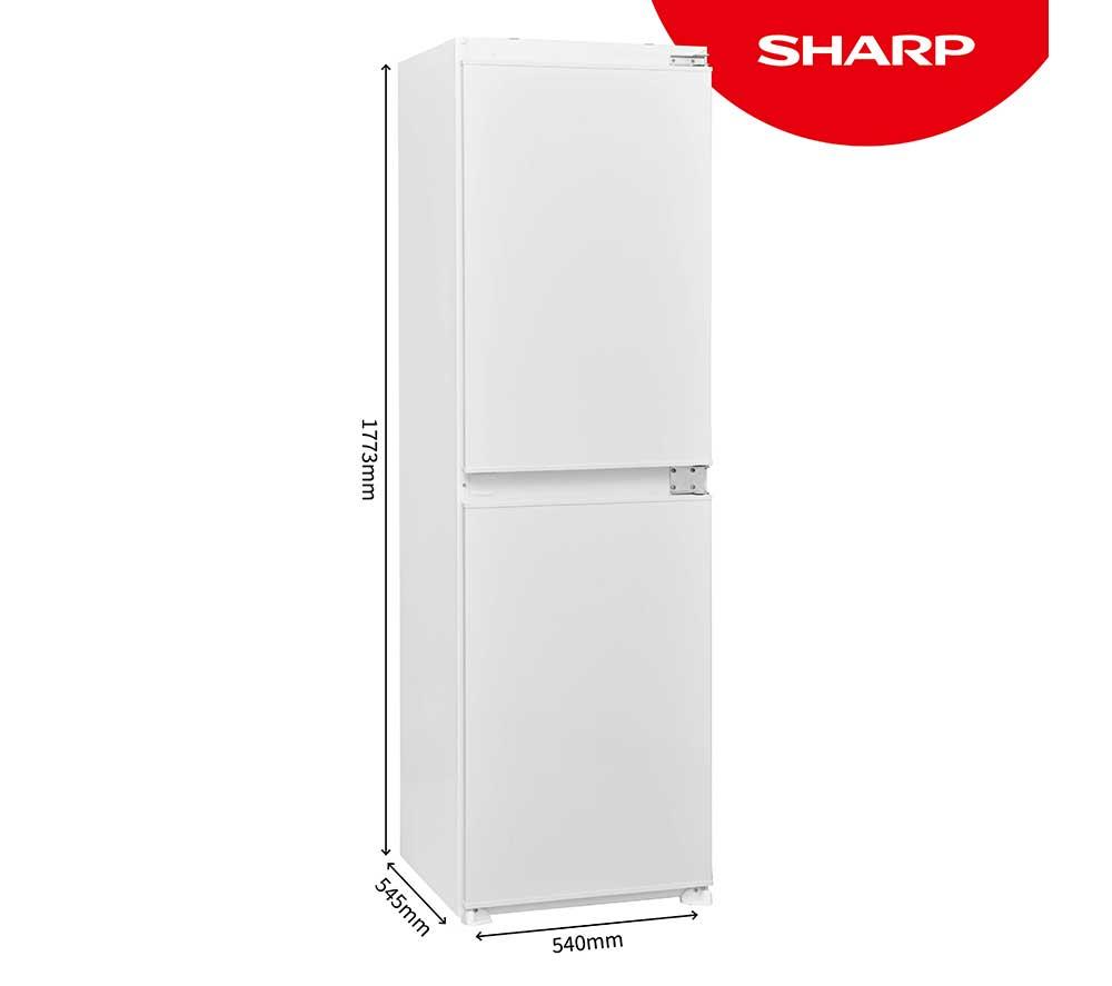 SHARP SJ-BE227M01X-EN Frigorífico Combi Integrable 50/50 - Bisagra deslizante