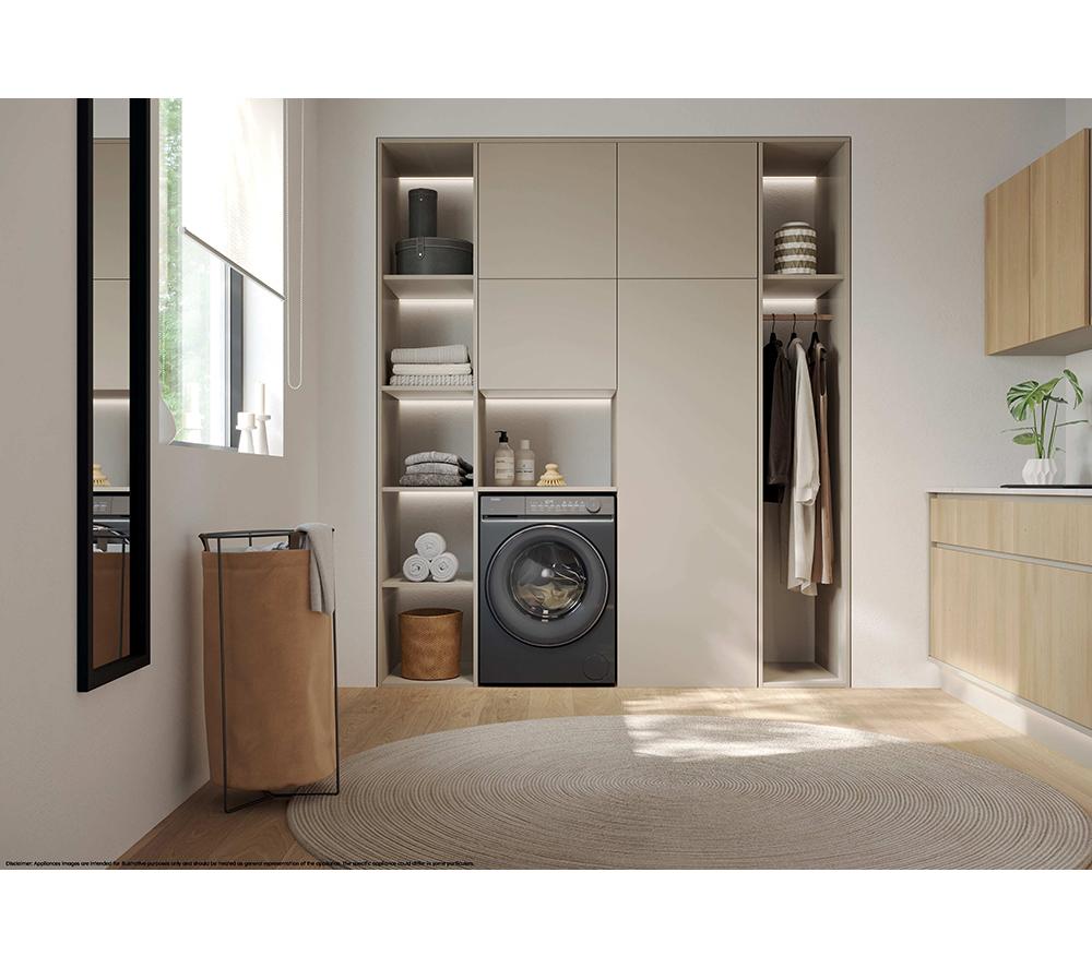 HAIER X Series 7 HW100-B14367GUUK WiFi-enabled 10 kg 1400 Spin Washing Machine - Graphite