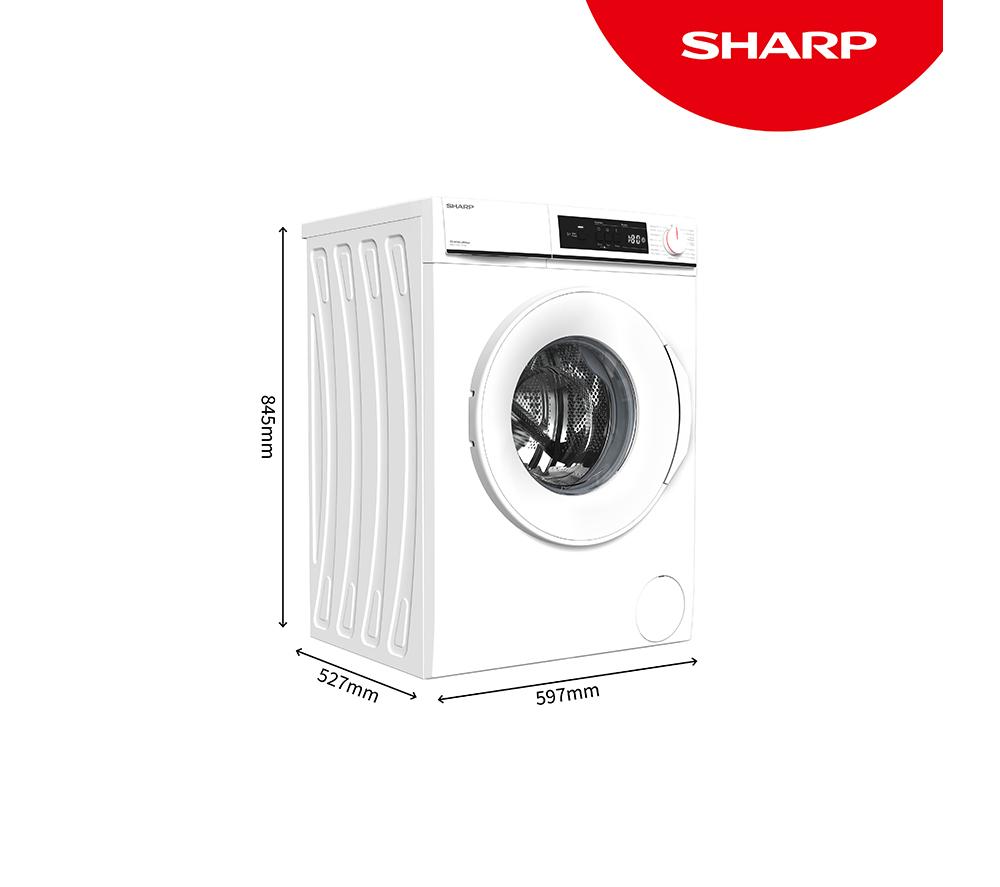 Lavadora SHARP ES-NFA814BWNA-EN 8 kg 1400 rpm - Blanca
