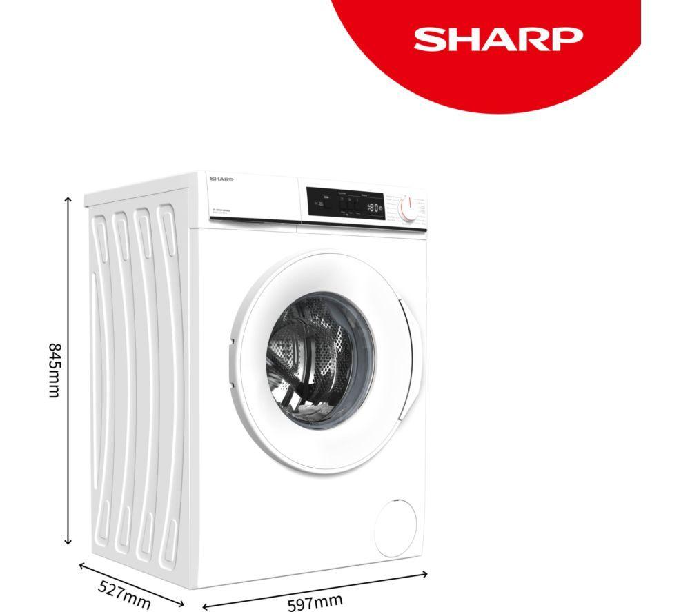 Lavadora SHARP ES-NFA814BWNA-EN 8 kg 1400 rpm - Blanca