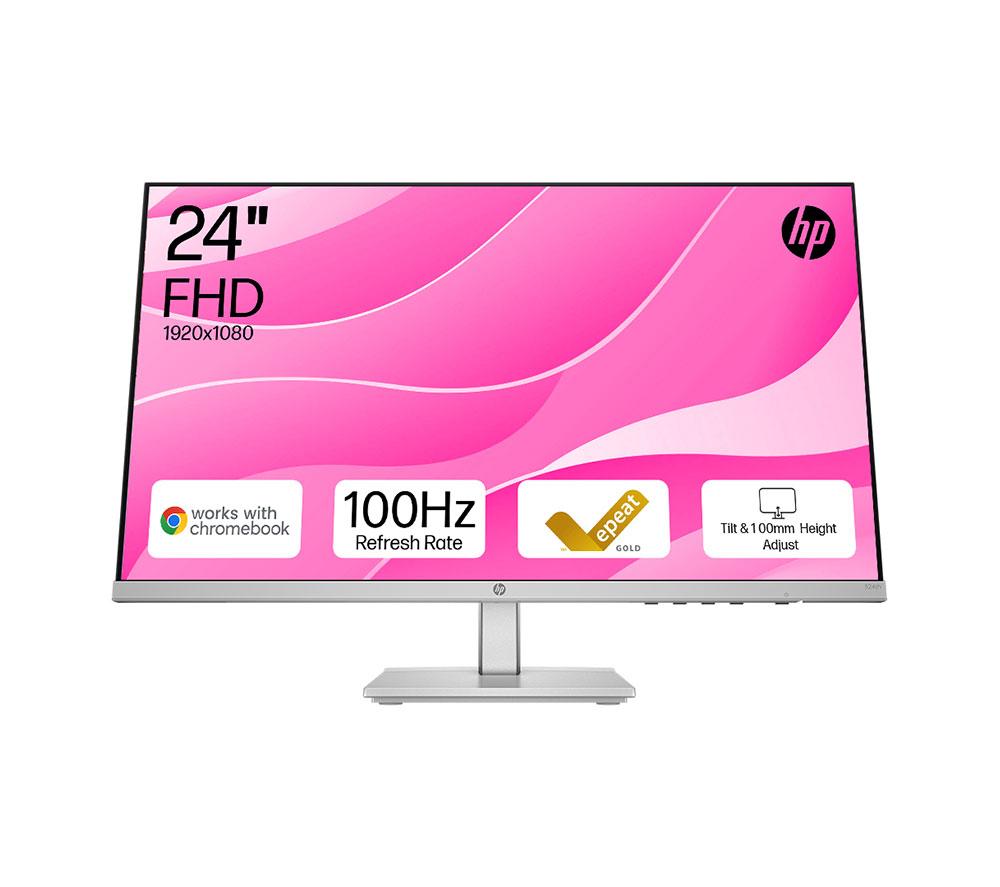 HP Series 5 524sh Full HD 24" IPS LCD Monitor - Black & Silver
