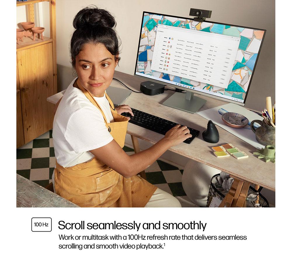 HP Series 5 524sh Full HD 24" IPS LCD Monitor - Black & Silver