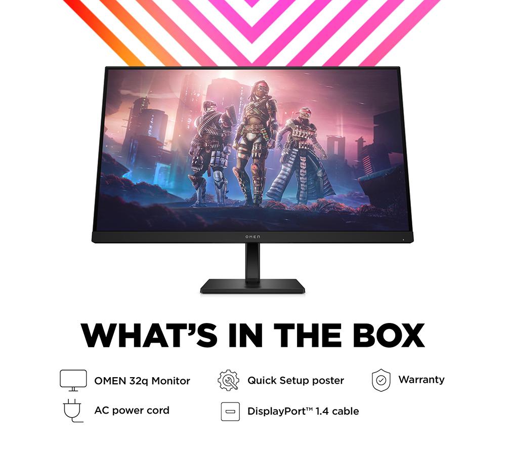 HP OMEN 32q Quad HD 31.5" LED Gaming Monitor - Black