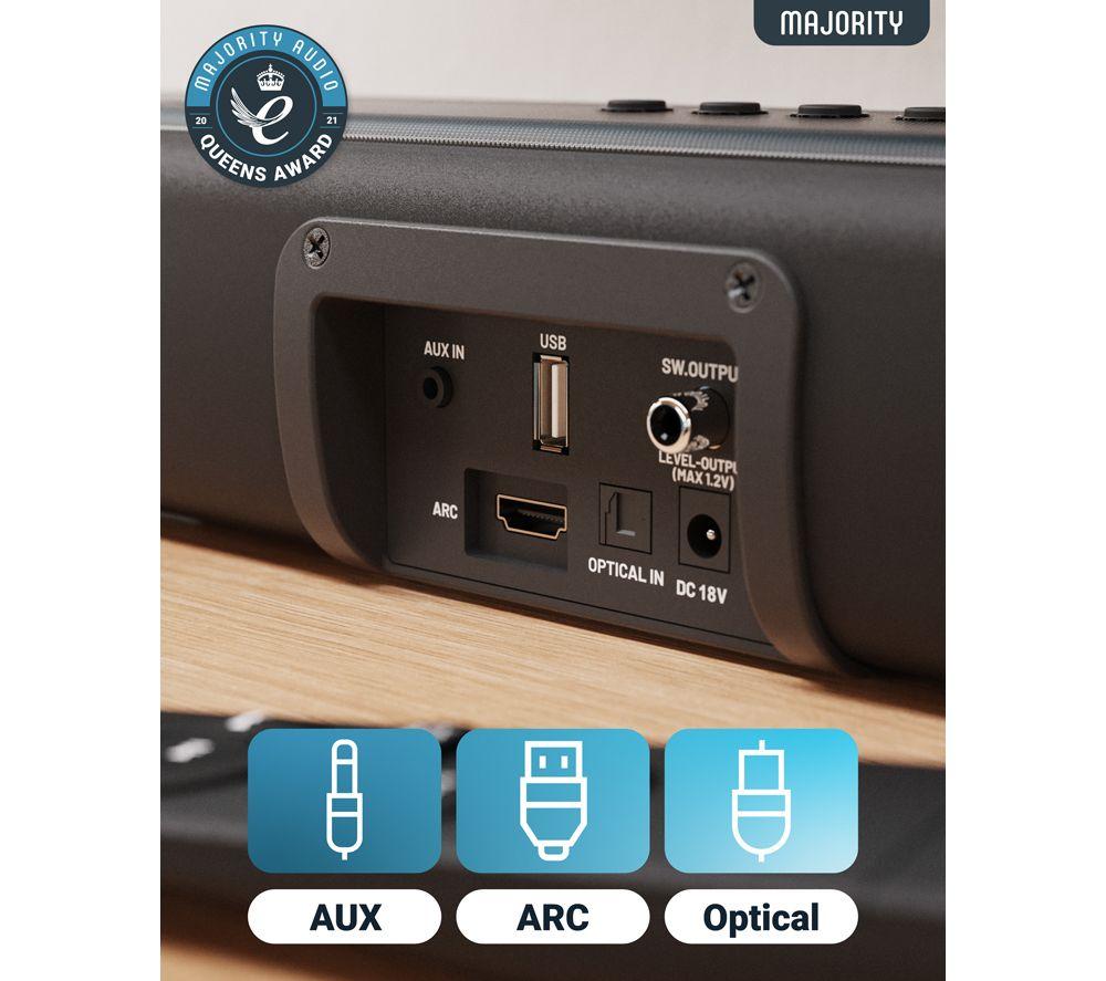 MAJORITY Naga 40 2.1 Wireless Sound Bar