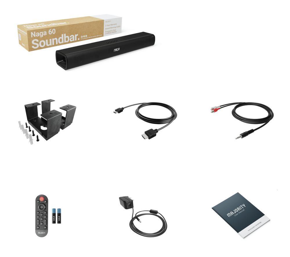 MAJORITY Naga 60 2.1 Wireless Sound Bar