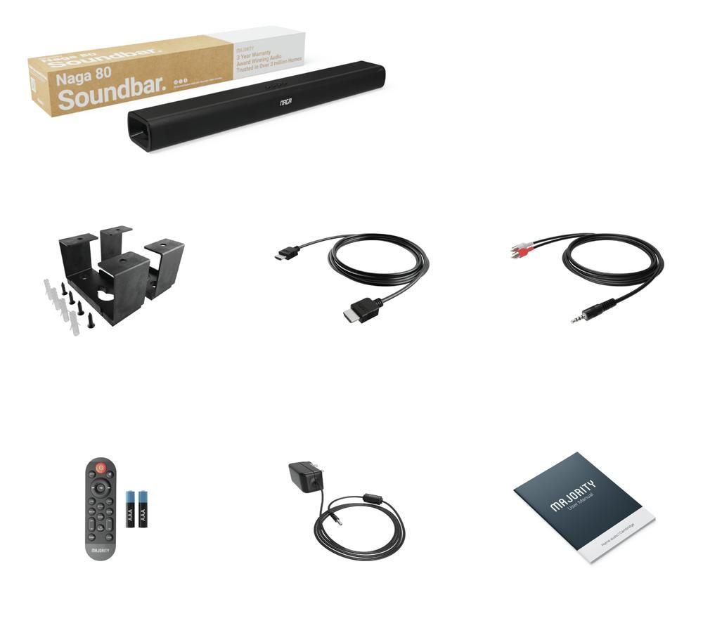 MAJORITY Naga 80 2.1 Wireless Sound Bar