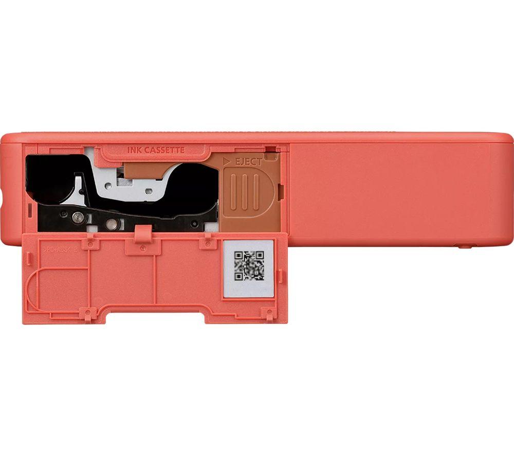 CANON SELPHY QX20 Portable Colour Photo Wireless Printer & XC-20L 54 x 85 mm Photo Paper & Ink Set - Terracotta Red, 20 Sheets