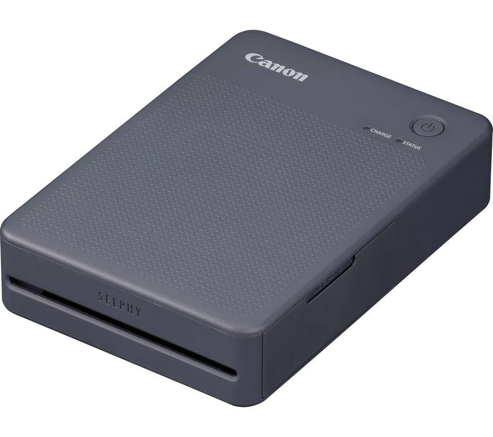 CANON SELPHY QX20 Portable Colour Photo Wireless Printer & XC-60L 54 x 85 mm Photo Paper & Ink Set - Dark Grey, 60 Sheets