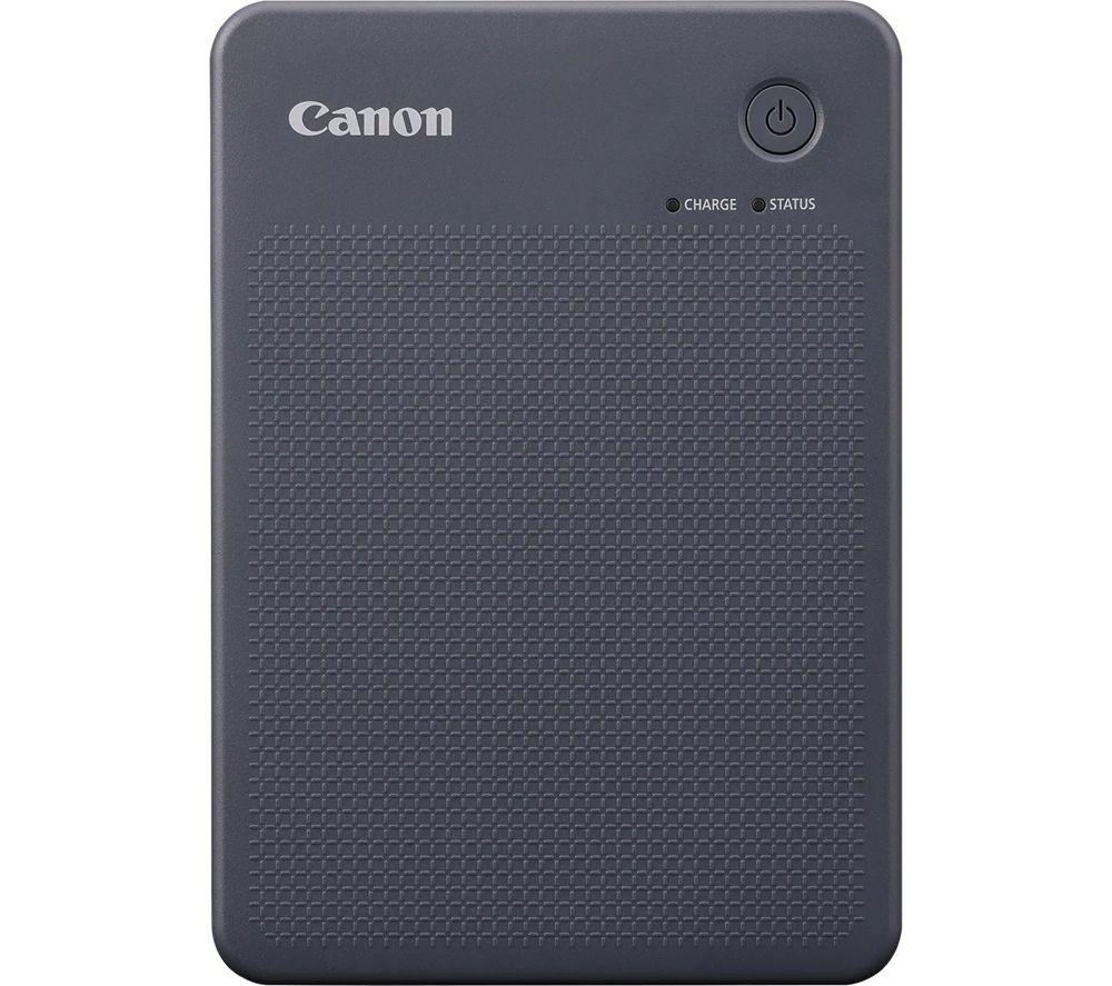 CANON SELPHY QX20 Portable Colour Photo Wireless Printer & XC-60L 54 x 85 mm Photo Paper & Ink Set - Dark Grey, 60 Sheets