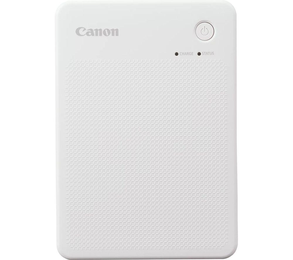 CANON SELPHY QX20 Portable Colour Photo Wireless Printer & XC-60L 54 x 85 mm Photo Paper & Ink Set - Sand White, 60 Sheets