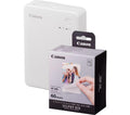 CANON SELPHY QX20 Portable Colour Photo Wireless Printer & XC-60L 54 x 85 mm Photo Paper & Ink Set - Sand White, 60 Sheets