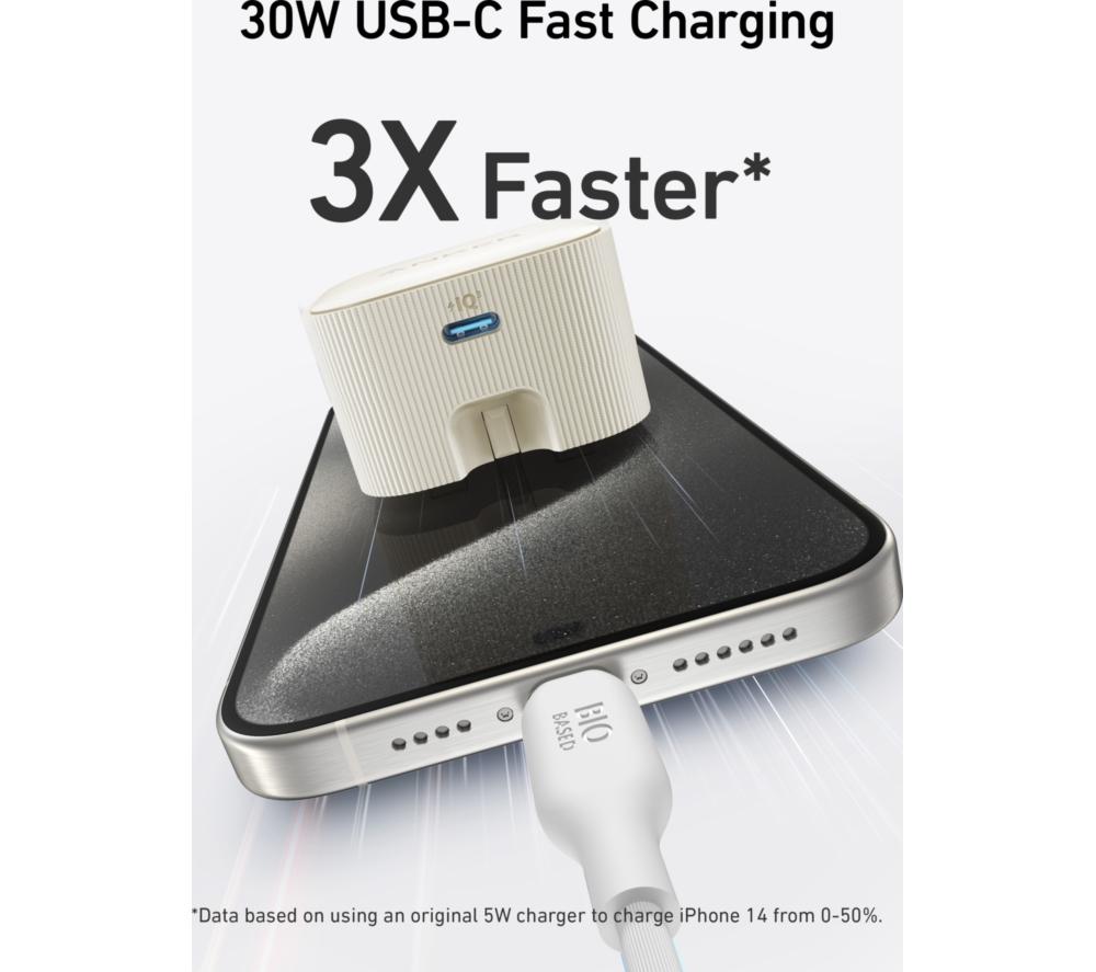 ANKER Nano 30W USB Type-C Fast Charger - White