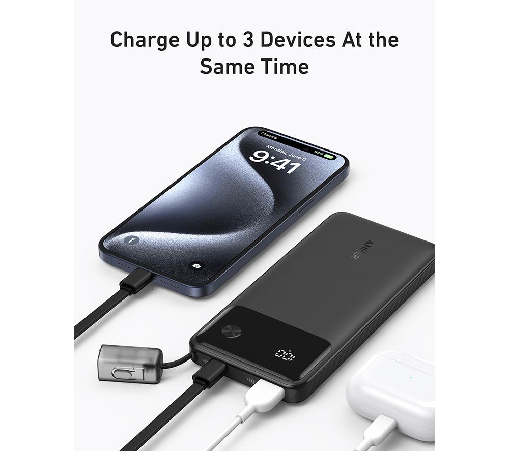 ANKER PowerCore 10000 mAh 22.5 W Portable Power Bank - Black