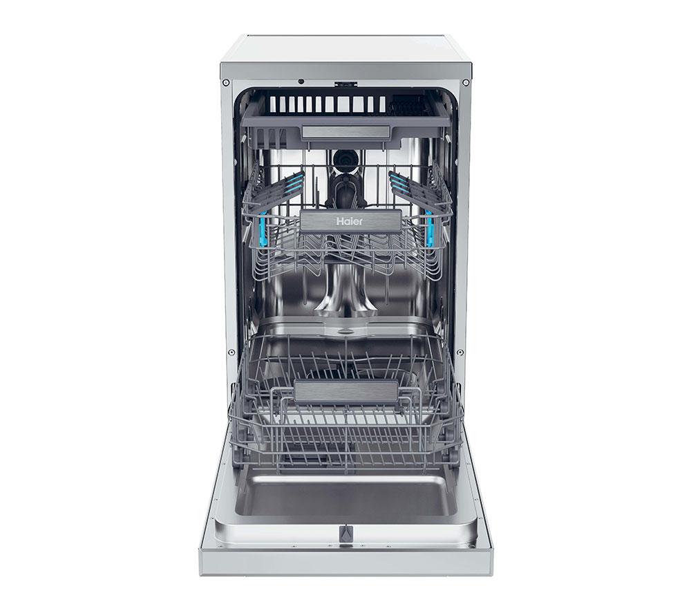 HAIER I Pro Shine XF1C3TB1FX-80 Slimline WiFi-enabled Dishwasher - Silver