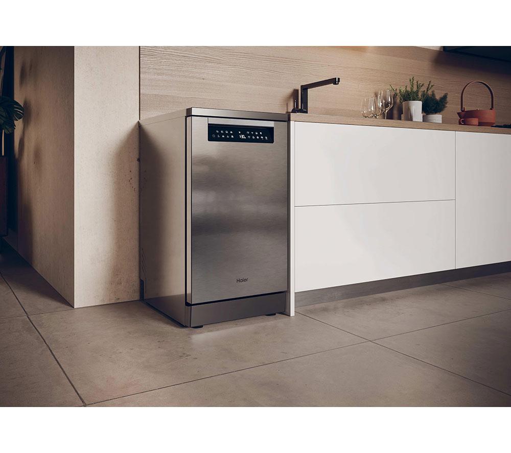 Lavavajillas estrecho HAIER I Pro Shine XF1C3TB1FX-80 con WiFi - Plata