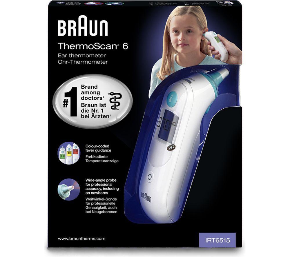 BRAUN ThermoScan 6 Infrarot-Ohrthermometer - Weiß