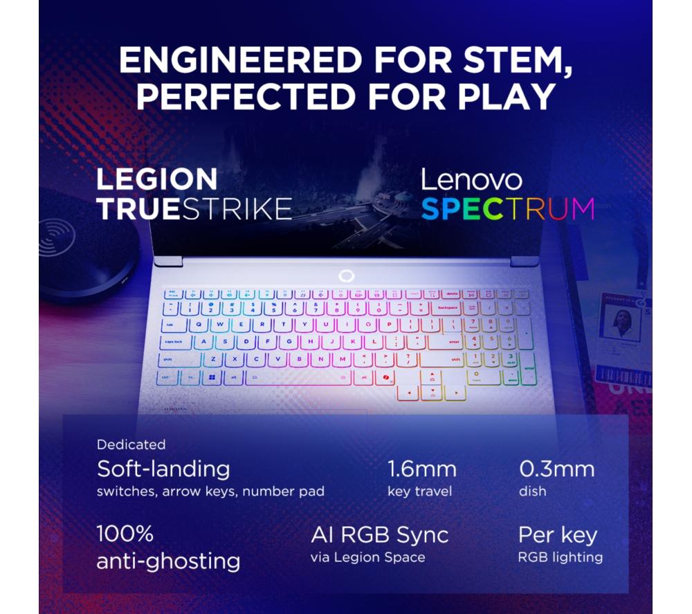Portátil gaming LENOVO Legion 7 de 16" - Intel® Core™ Ultra 9, RTX 5060, SSD de 2 TB