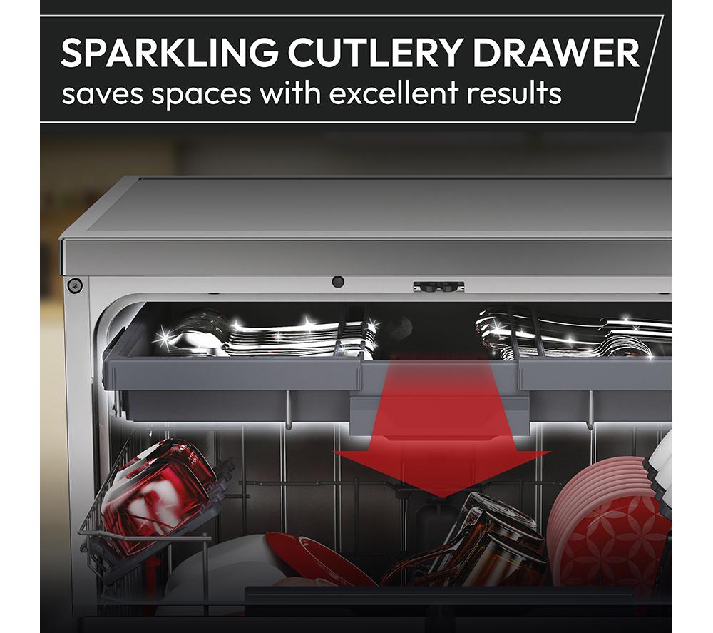 HOOVER H-Dish 700 HF 4A4S3PSA-80 Full-size WiFi-enabled Dishwasher - Anthracite