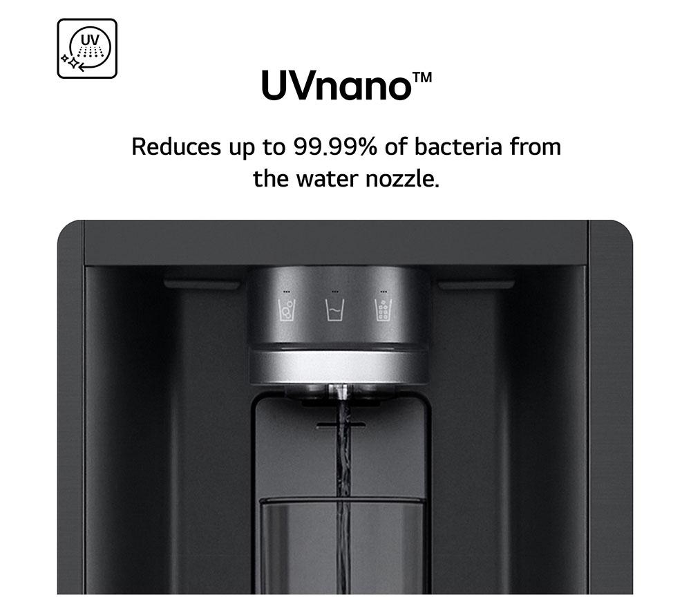 LG NatureFRESH GSLE91EVAB Smart Fridge Freezer - Essence Black Steel