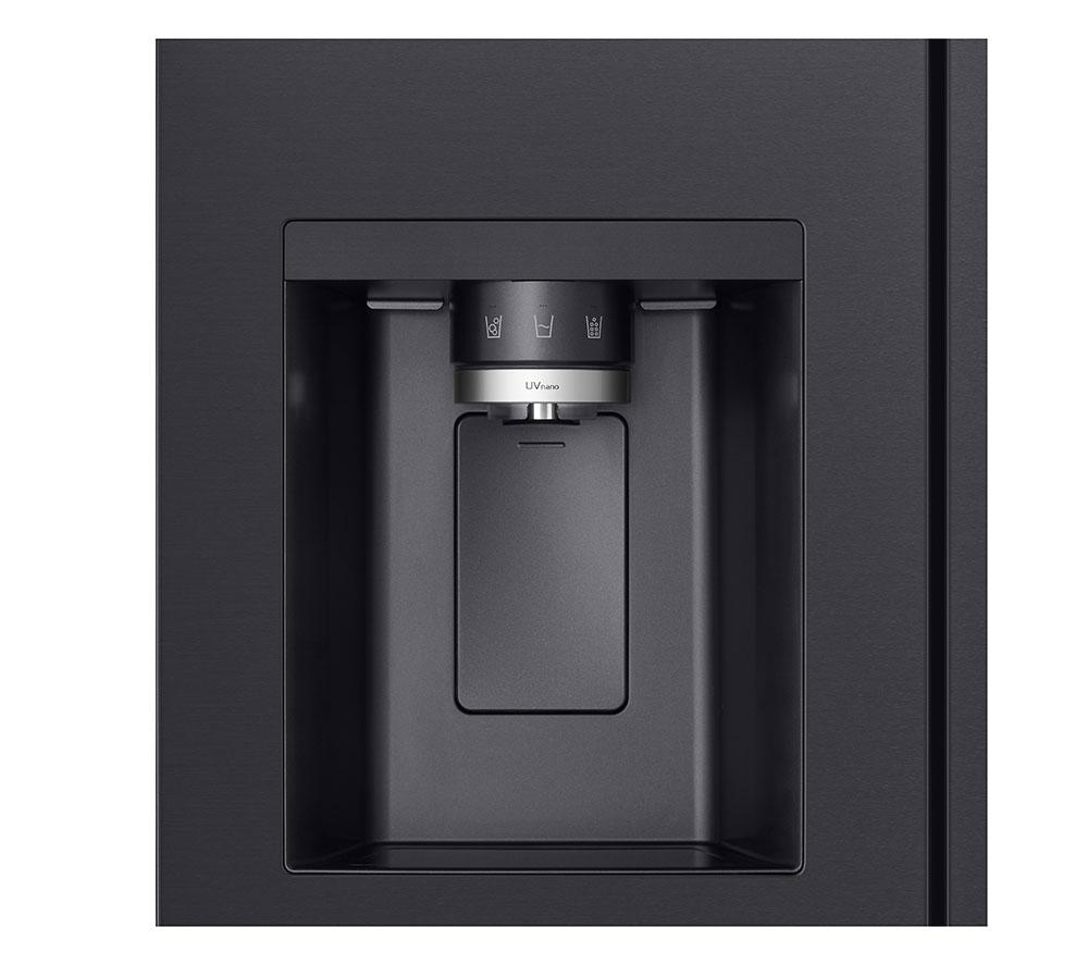 LG NatureFRESH GSLE91EVAB Smart Fridge Freezer - Essence Black Steel