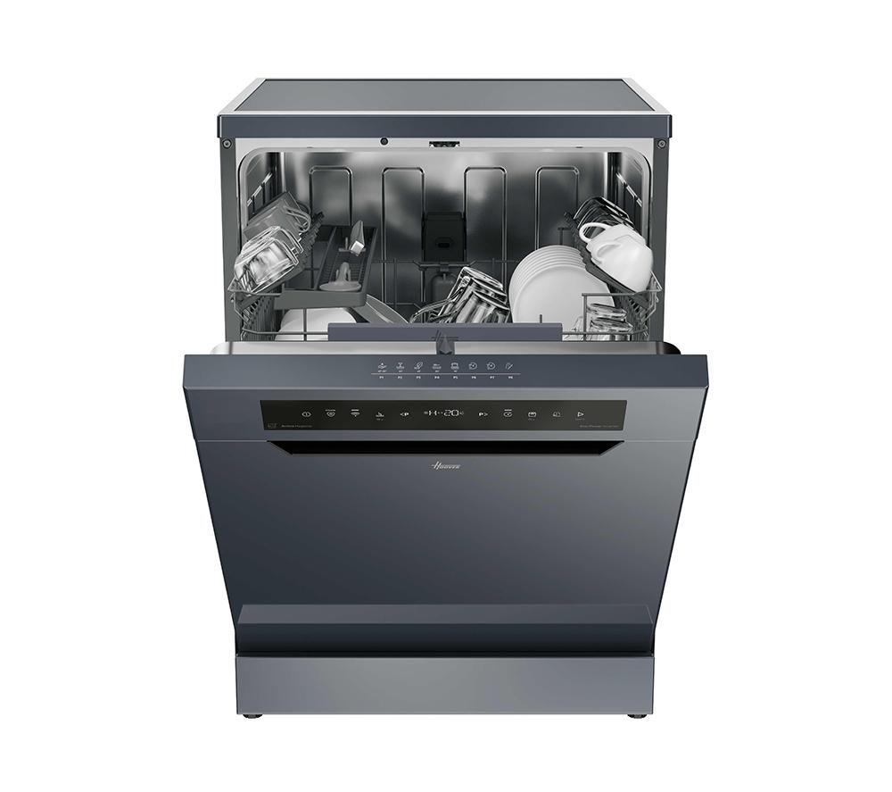 HOOVER H-Dish 500 HF 4B7F0A-80 Full-size WiFi-enabled Dishwasher - Anthracite