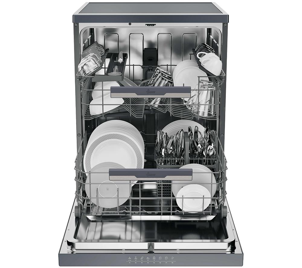 HOOVER H-Dish 500 HF 4B7F0A-80 Full-size WiFi-enabled Dishwasher - Anthracite