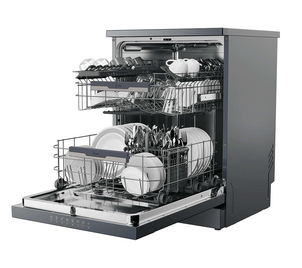 HOOVER H-Dish 500 HF 4B7F0A-80 Full-size WiFi-enabled Dishwasher - Anthracite