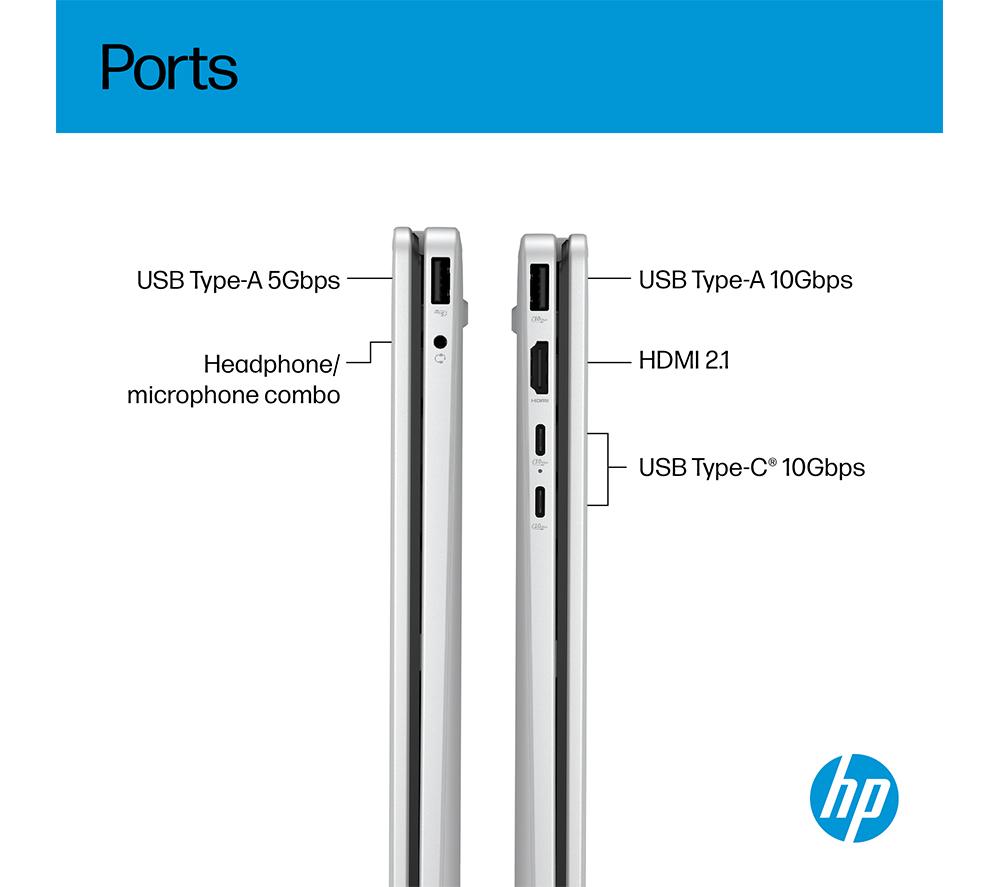 HP OmniBook 5 Flip portátil 2 en 1 de 14" - Intel® Core™ i3, SSD de 512 GB, plateado