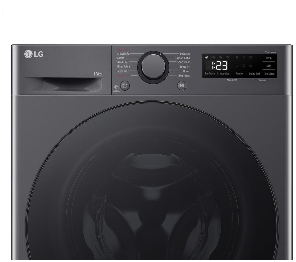 LG Series 4 AI Direct Drive F4Y513GBLN1 13 kg 1400 Spin Washing Machine - Slate Grey