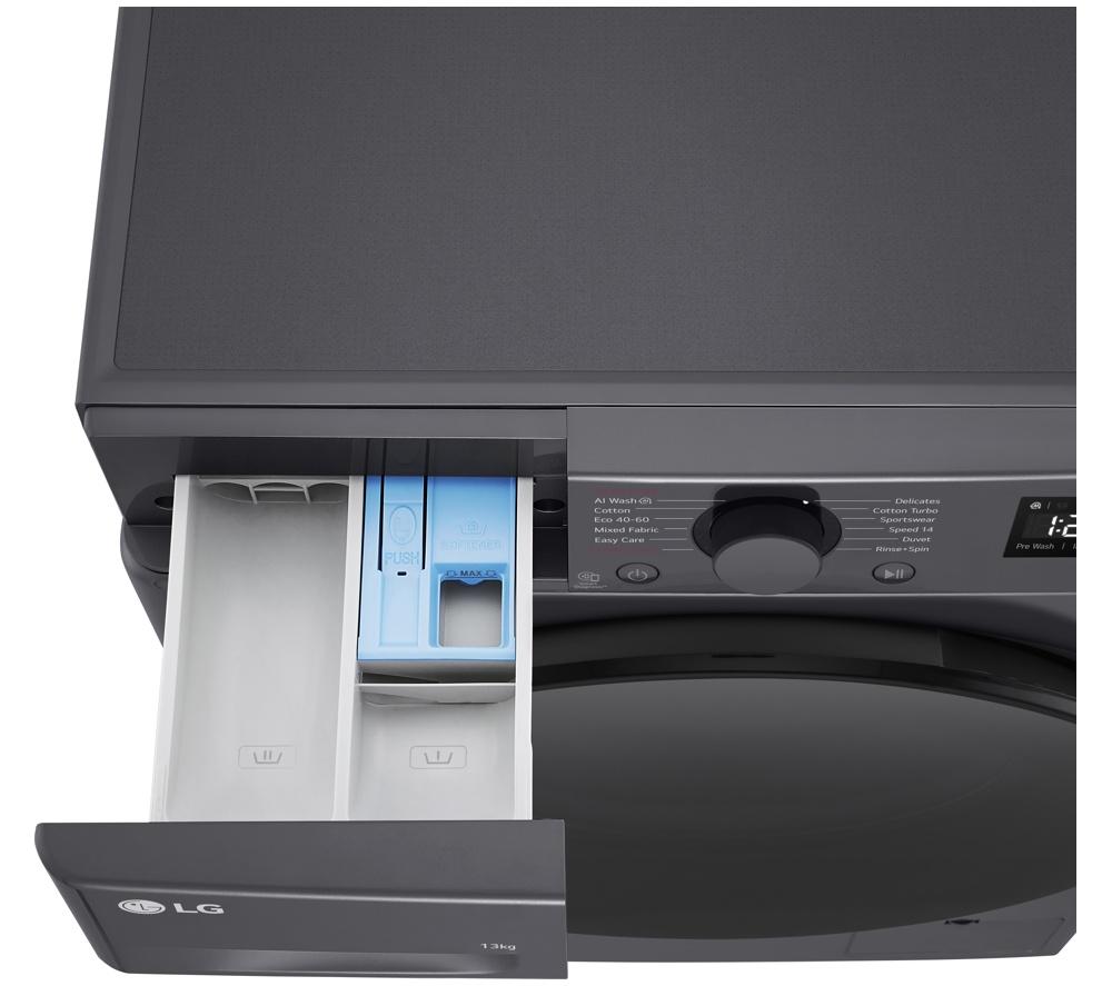 LG Series 4 AI Direct Drive F4Y513GBLN1 13 kg 1400 Spin Washing Machine - Slate Grey