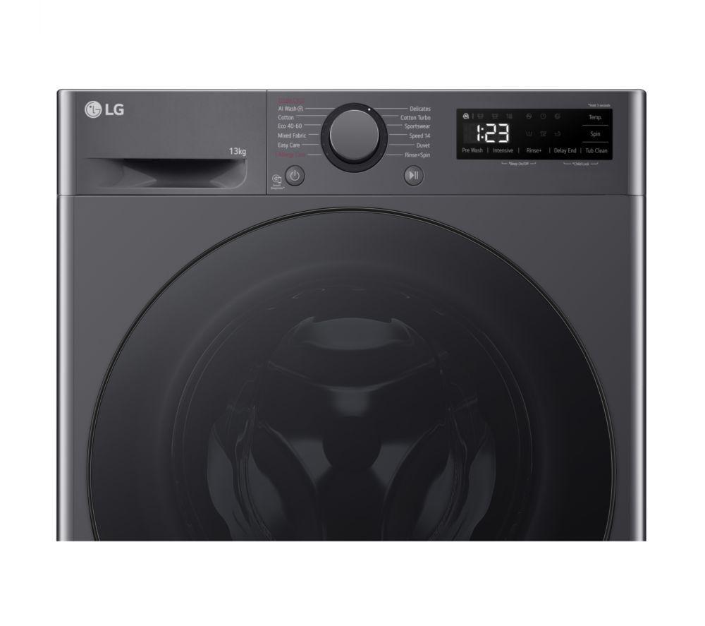 LG Series 4 AI Direct Drive F4Y513GBLN1 13 kg 1400 Spin Washing Machine - Slate Grey