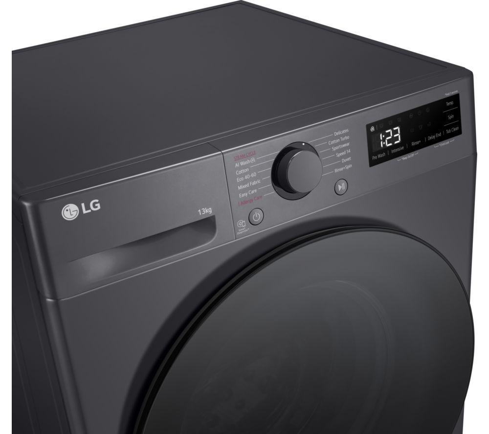 LG Series 4 AI Direct Drive F4Y513GBLN1 13 kg 1400 Spin Washing Machine - Slate Grey