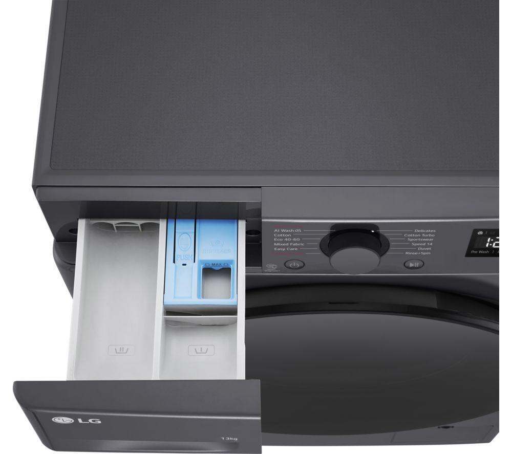 LG Series 4 AI Direct Drive F4Y513GBLN1 13 kg 1400 Spin Washing Machine - Slate Grey
