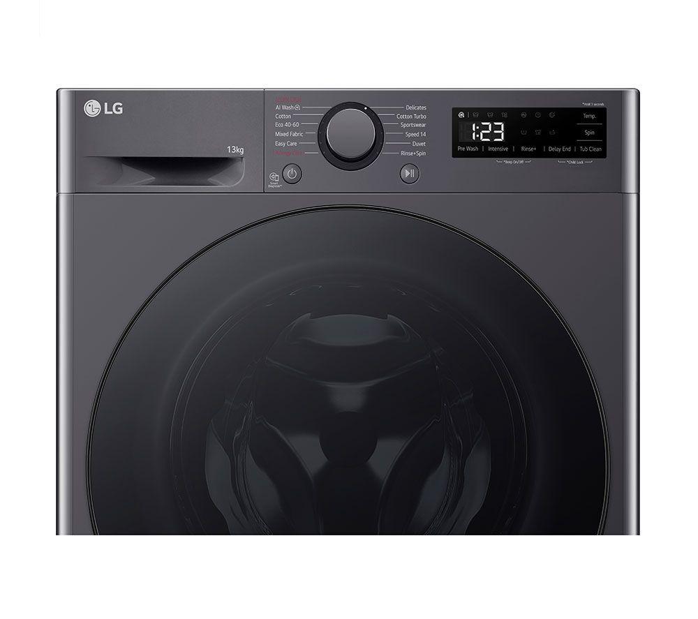 LG Series 4 AI Direct Drive F4Y513GBLN1 13 kg 1400 Spin Washing Machine - Slate Grey