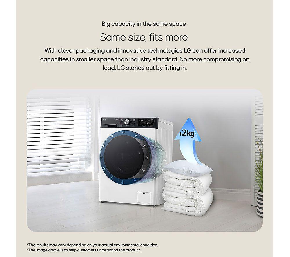 LG Series 4 AI Direct Drive F4Y513GBLN1 13 kg 1400 Spin Washing Machine - Slate Grey