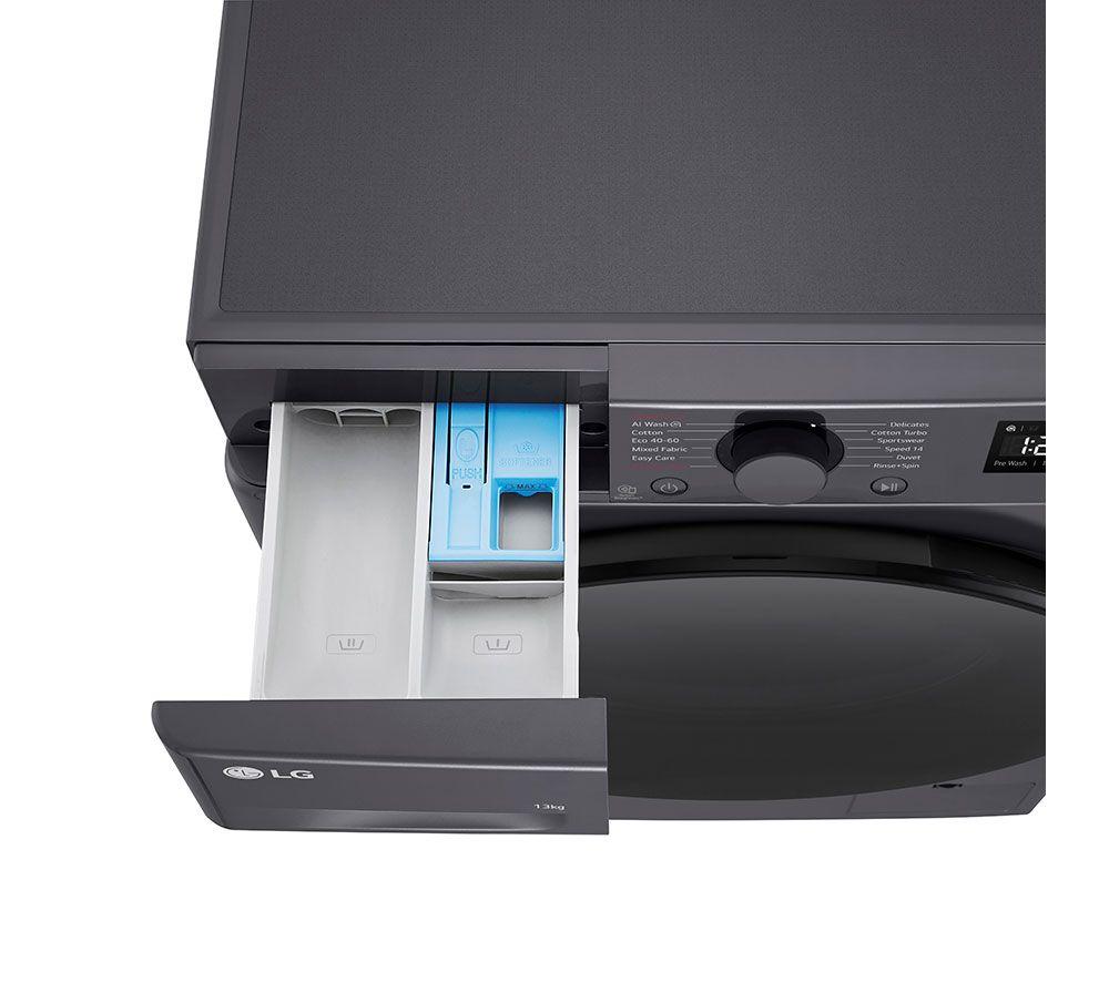 LG Series 4 AI Direct Drive F4Y513GBLN1 13 kg 1400 Spin Washing Machine - Slate Grey
