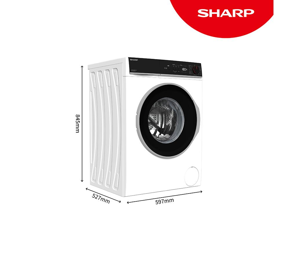 SHARP ES-NFA814BW1NA-EN Lavadora de 8 kg y 1400 rpm - Blanca