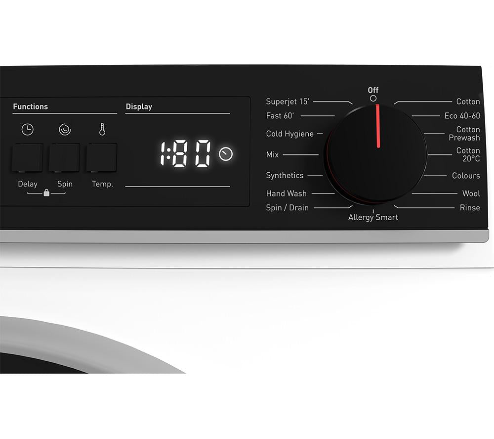 SHARP ES-NFA814BW1NA-EN Lavadora de 8 kg y 1400 rpm - Blanca